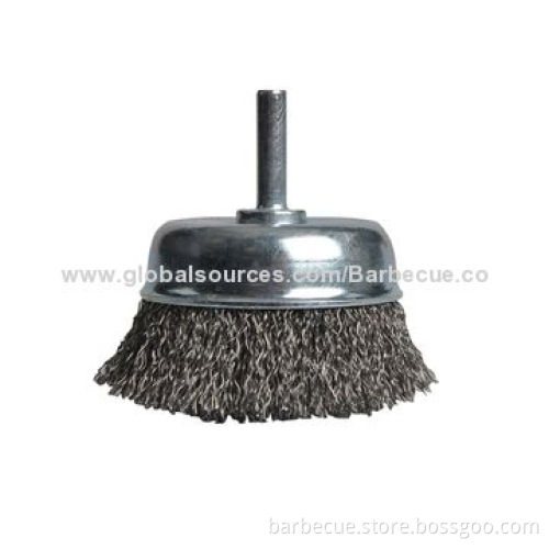 BBQ tool sets, twisted cup brush, made of carbon steel, sized 4/5/6/7/8"